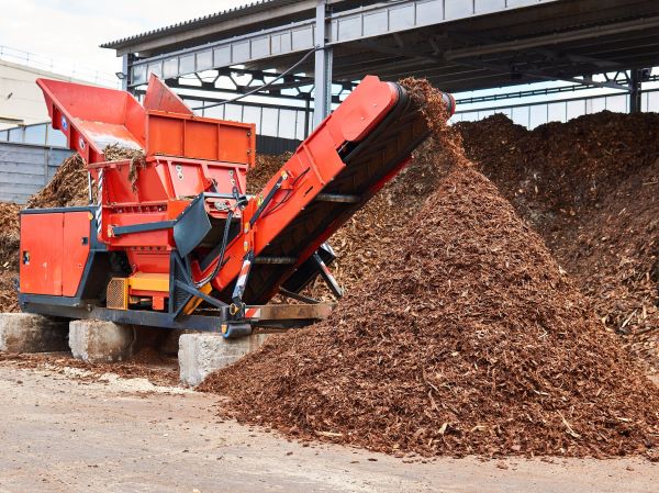 mulcher using OHLA in the forestry industry